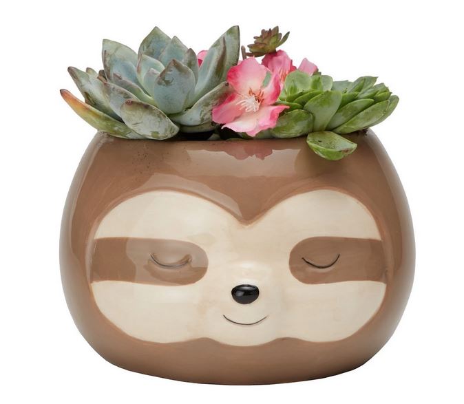 Zen Sloth Planter