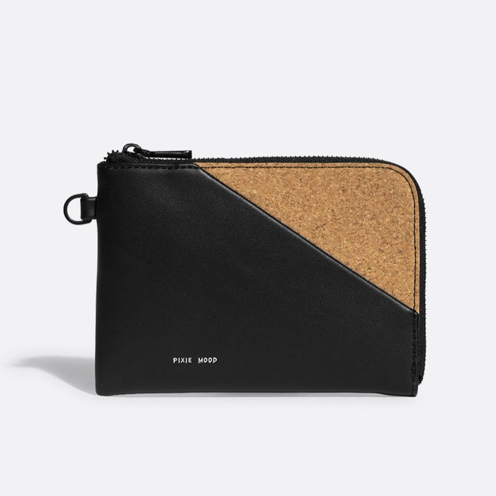 Stacy Wristlet - Black /  Cork