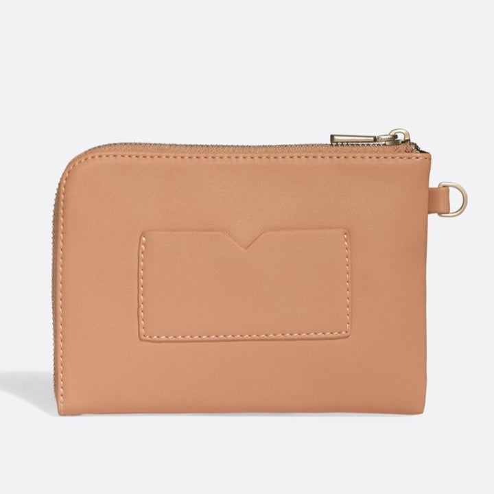 Stacy Wristlet - Apricot / Metallic Rose Cork