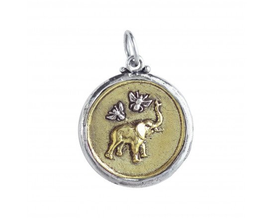 Bee Saved Elephant Pendant