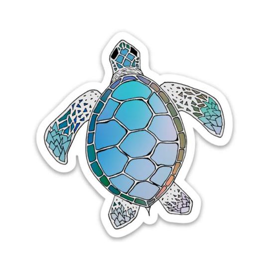 Blue Sea Turtle Sticker