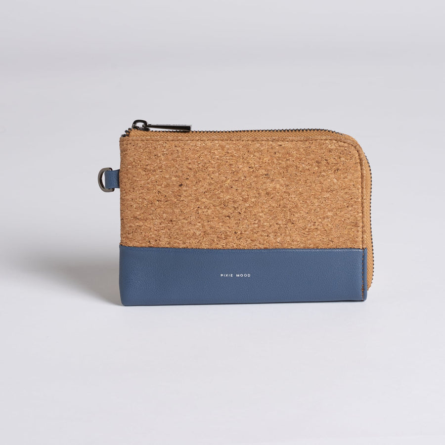 Cameron Cork Wristlet - Midnight w Cork - Across The Way