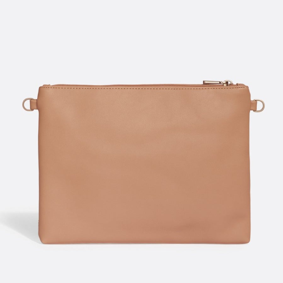 Nicole Pouch Large - Apricot / Cork