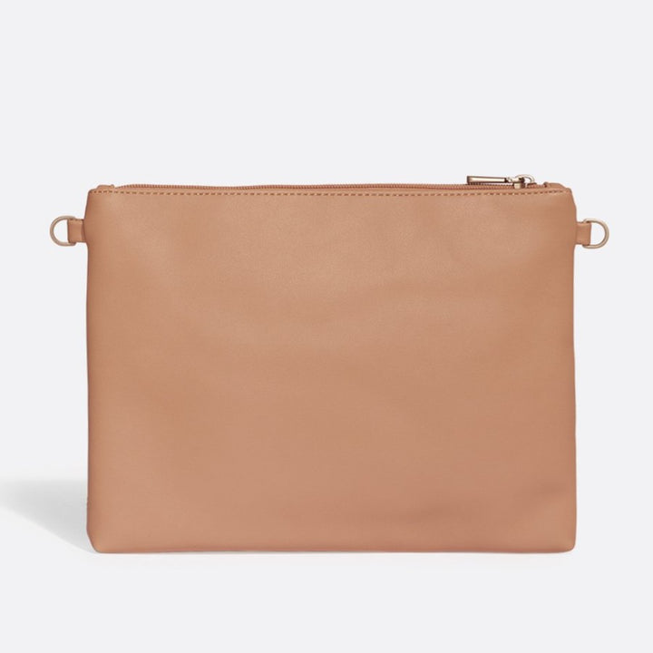 Nicole Pouch Large - Apricot / Metallic Rose Cork