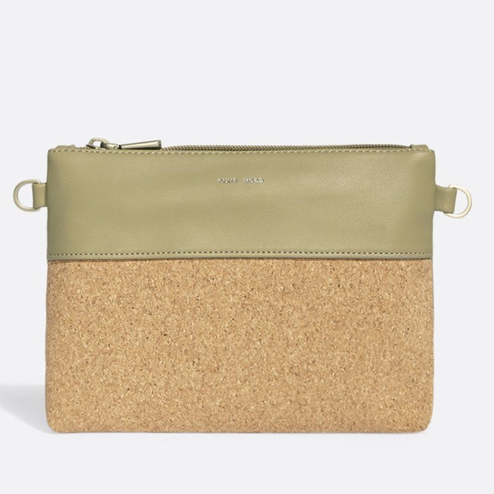 Nicole Pouch Small - Sage /  Cork